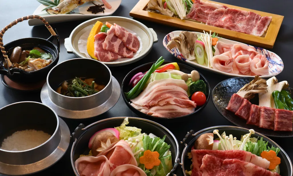 記念日や贅沢な旅におすすめのアップグレード料理プラン。厳選された群馬のブランド食材